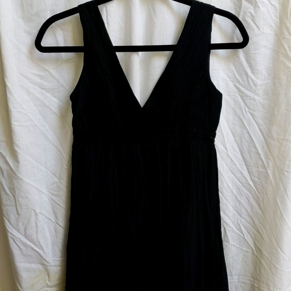Cotton Black Cocktail Dress